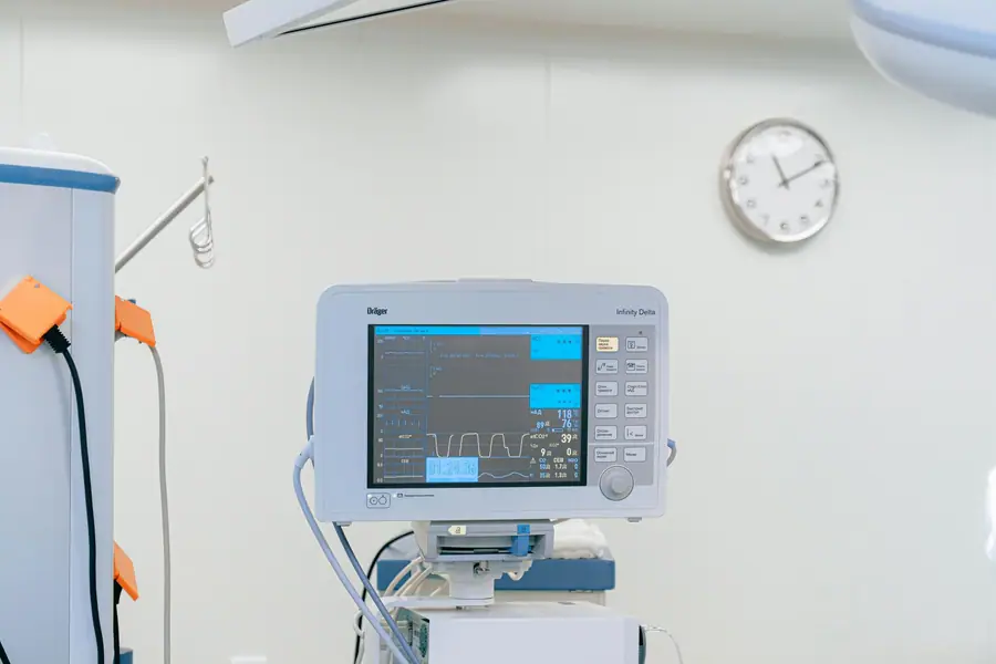 Monitor multiparametrico che registra i parametri vitali in reparto
